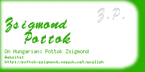 zsigmond pottok business card